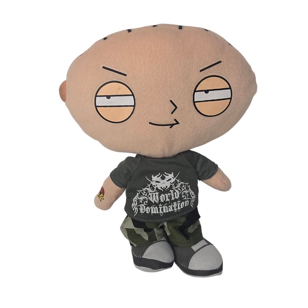 Stewie Griffin Plush Doll Mom Tattoo Funny Comedy World Domination Shirt